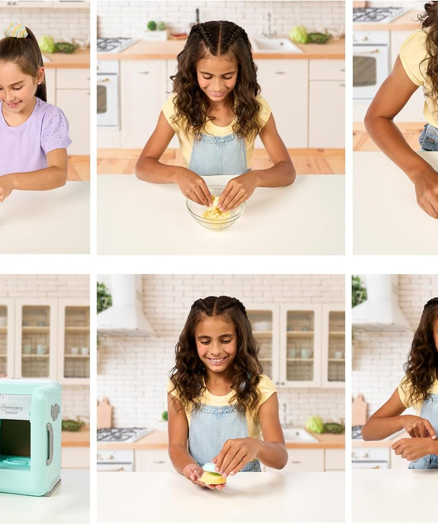 Cookeez Makery Freezy Cakez Fridge Playset, Mix and Decorate Plush Surprise Toy, Interactive Scented Plush with Sounds, Creative Playset for Kids, 5+ Years