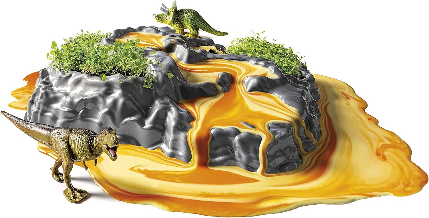 Clementoni Dinosaur Swamp, Recreate a Jurassic Landscape with Figures, Includes Cornstarch and Colorant, Educational, Learning Toy, A Combination of Paleontology, Chemistry and Botany, 1 Years+