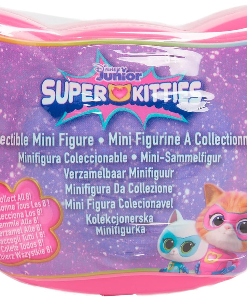 Just Play Disney Junior SuperKitties Collectible Figures Series 1, Surprise Heart Capsule with 1 Figure, Superhero & Kitten Characters, Kids Toy for Boys & Girls Ages 3+