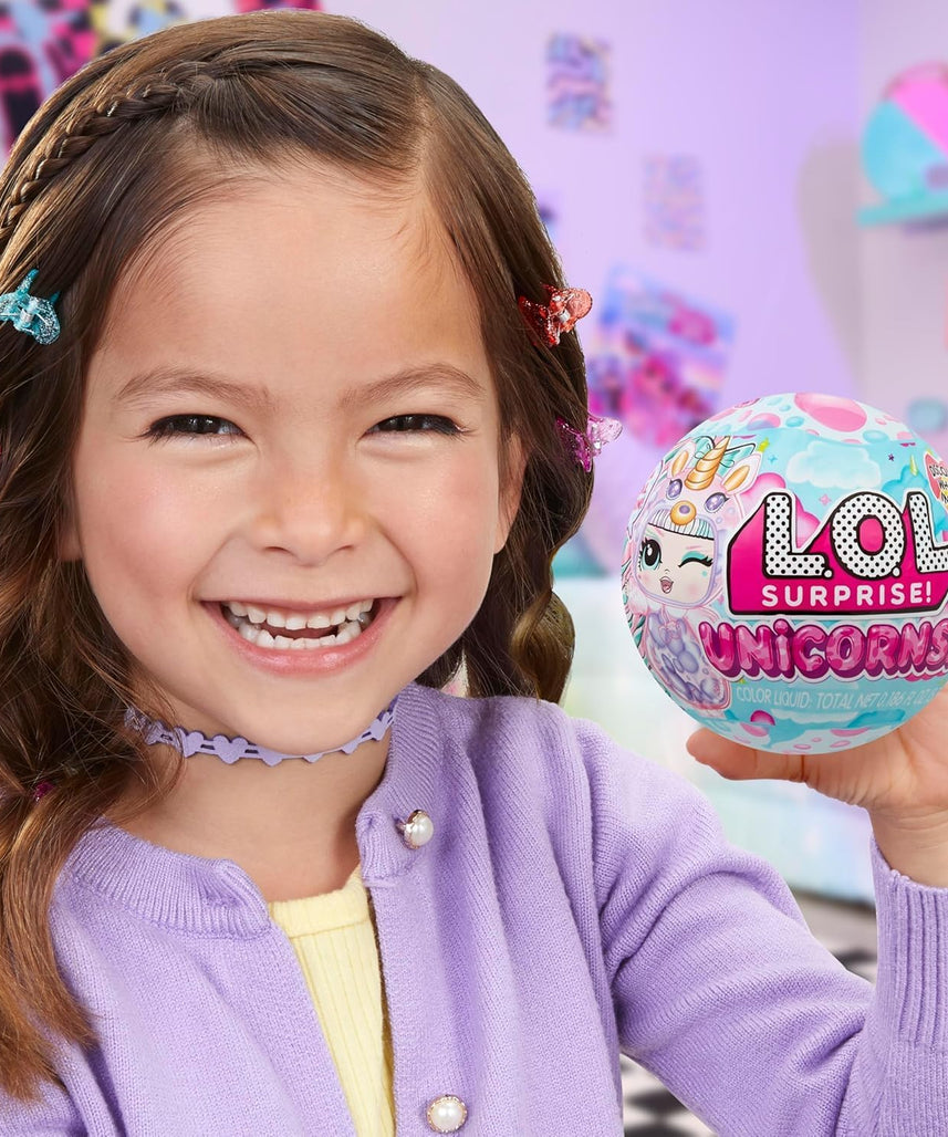 L.O.L. Surprise! Unicorn Tots, Magical Collectible Doll with 7 Surprises, Mix-and-Match Hair, Horns and Accessories, Creative Play for Kids Ages 4+