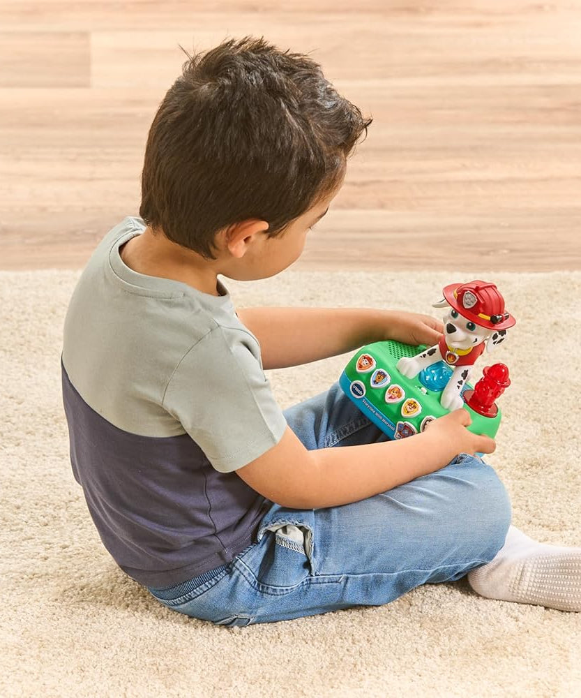 VTech PAW Patrol Storytime With Marshall, Interactive Storytelling Toy, 4 Engaging Stories, Music and Sounds, Night Light and Sleep Timer, Imaginative Screen-Free Play, Gift for Kids Ages 3-5 Plus, English Version