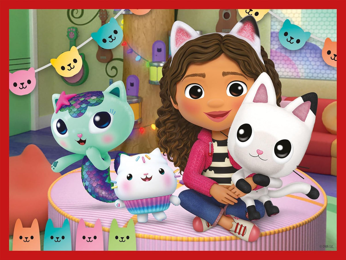 Clementoni 41193 Gabbys Dollshouse Jigsaw Dollhouse 12 Pieces-Cube Supercolor Children 3-5 Years, Cartoon, Gift for Boy/Girls, Doll, Puzzle for Kids, Made in Italy, Multicolor