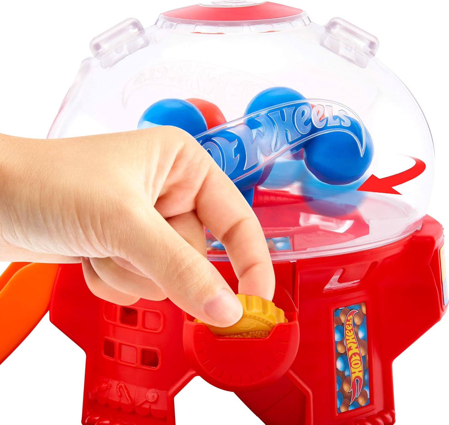 Hot Wheels City Downtown Candy Shop Playset 1:64 Scale Vehicle Track Set with Gravity Ramp, Interactive City Play, 3+