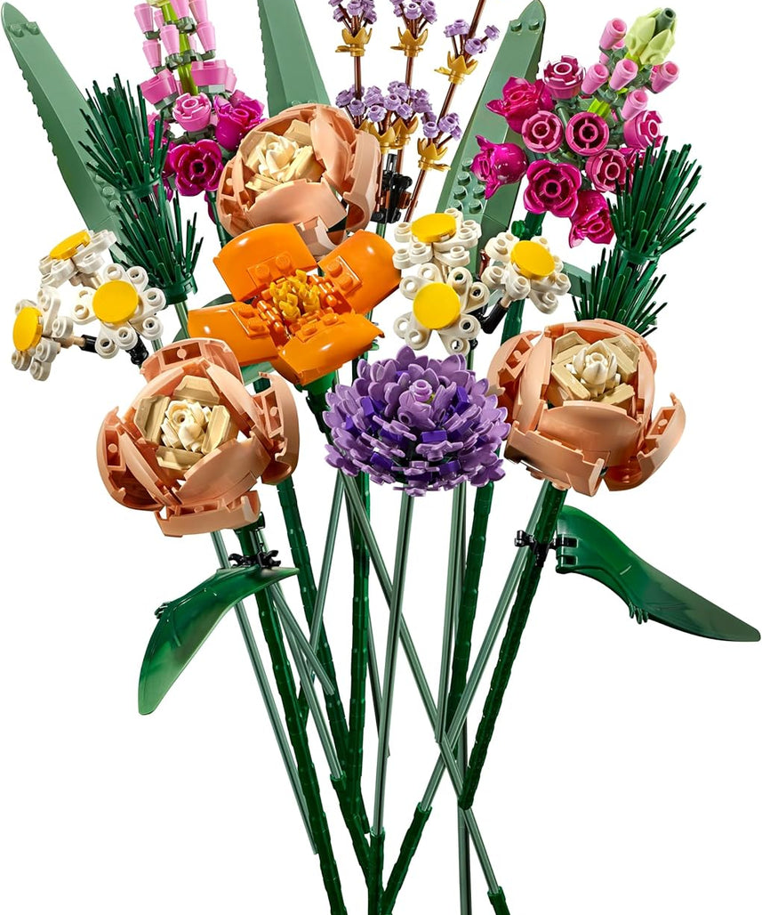 LEGO Botanicals Flower Bouquet - Artificial Flowers Set for Adults incl. Roses, Snapdragons, Poppies, Asters & Daisies - Ramadan Gift Idea for Women and Men - Botanical Collection - 10280