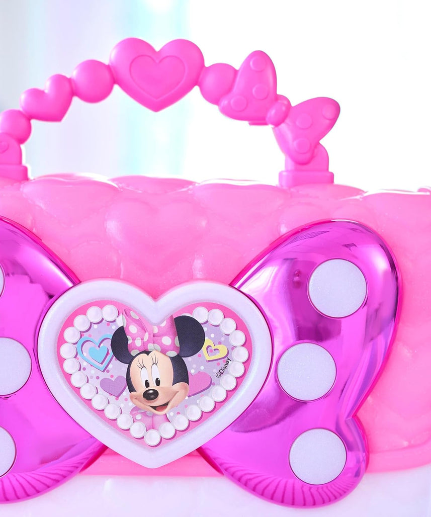 مجموعة حقيبة ديزني ميني ماوس الرائعة، 7 قطع من لعبة تلبيس وتظاهر مع نظارات شمسية، هاتف للعب بالأضواء والأصوات، لعبة مرخصة رسميًا للأطفال من سن 3 سنوات فما فوق من جاست بلاي