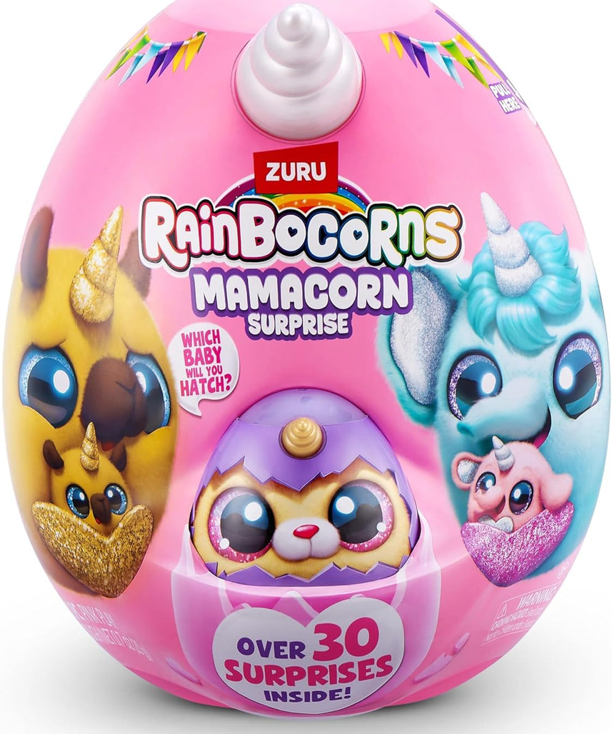 Rainbocorns Mamacorn Surprise Toy, Magical Plush for Girls, Age 3+