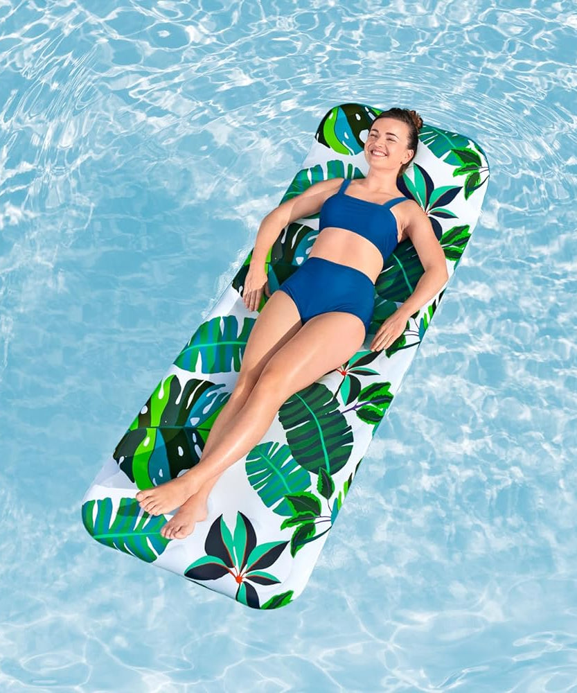 Bestway Airmat Blissful Drifter Fabric Floating Mat 183x73cm, Outdoor & Indoor Relaxation & Play, Luxury Lounges & Floats