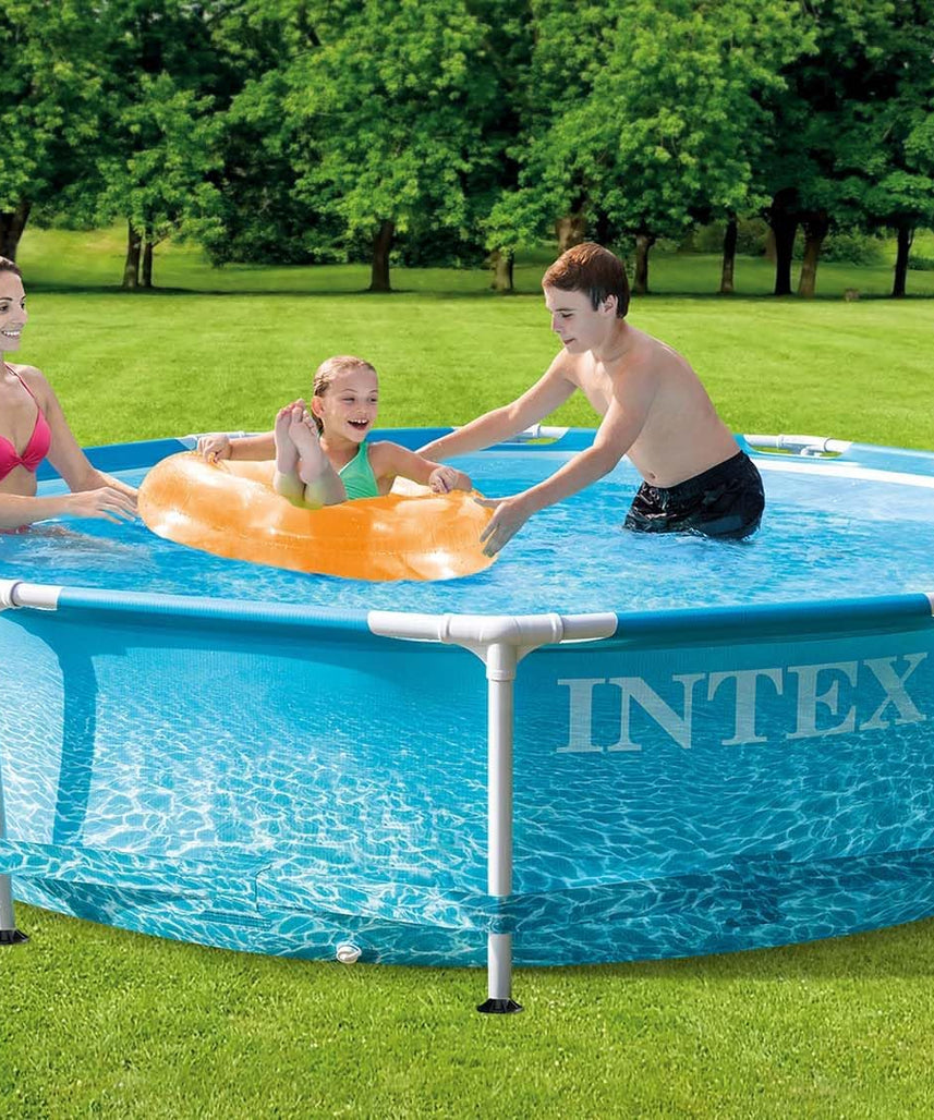 Intex 10 Ft X 30-Inch Beachside Metal Frame Pool Set