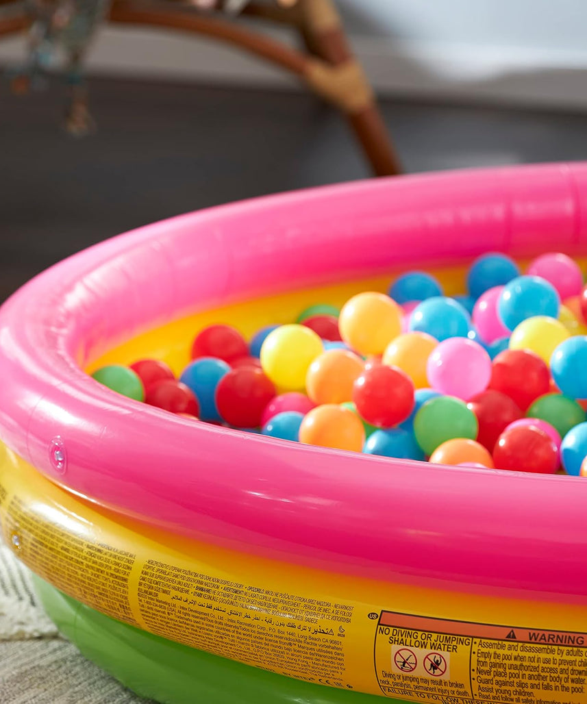 Intex Sunset Glow Inflatable Pool, 58 x 13 Inches, Tri Colour, 57422EP, 147 x 33 cm