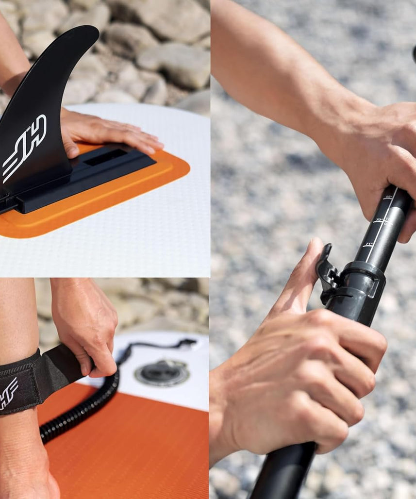 Bestway Hydro-Force Inflatable Stand Up Paddle Board 9ft with Paddle, Pump, Carry Bag & Accessories for Beginners 14+