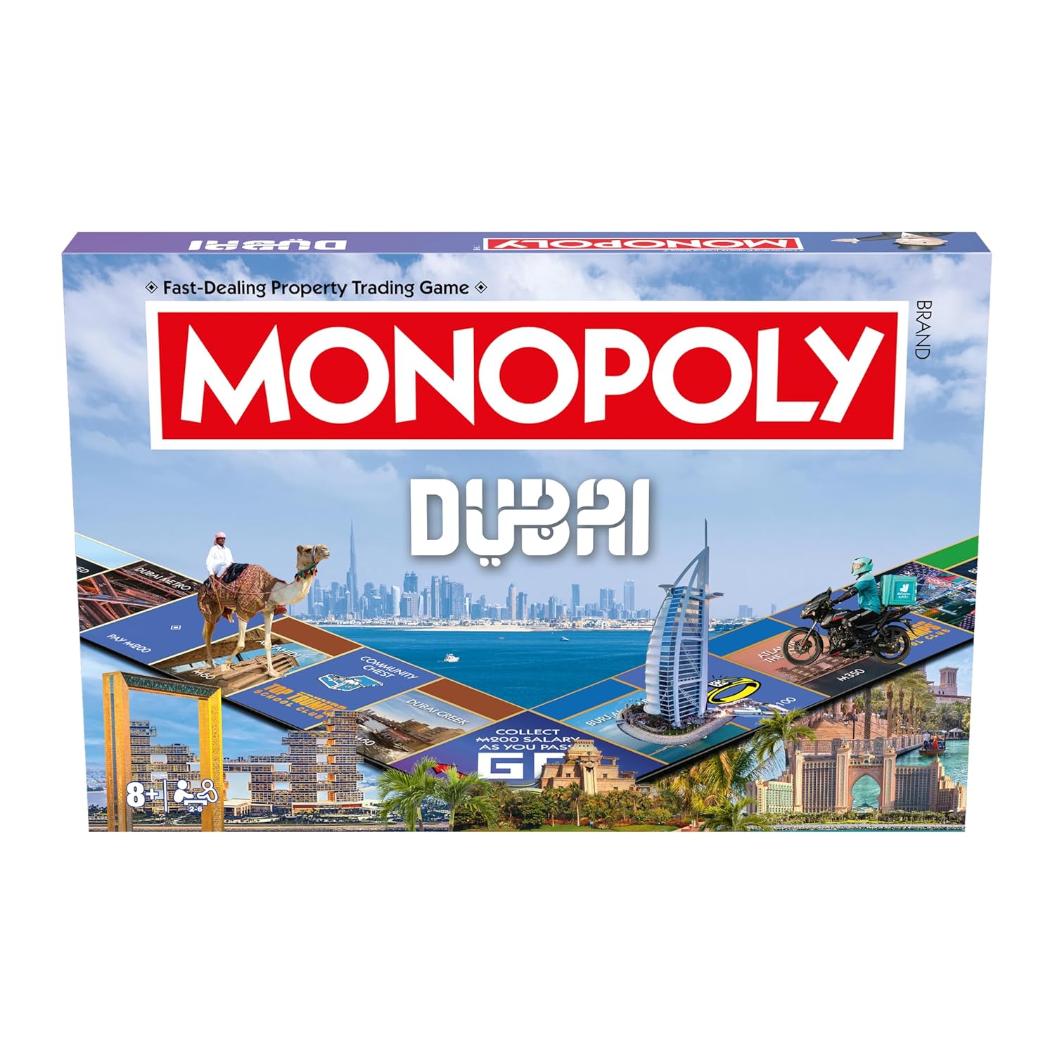 Winning Moves Monopoly Dubai UAE Official Series 2, Board Game, New Edition, Family Game, Trading Game, Gift