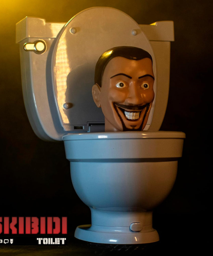 SKIBIDI TOILET Mystery Set, Collectible Action Figure Toy for Boys and Girls 13+, Spring-Loaded Pop-Up Head, Try-Me Flushing Sound, Interactive Surprise Figures, Tabletop Fun