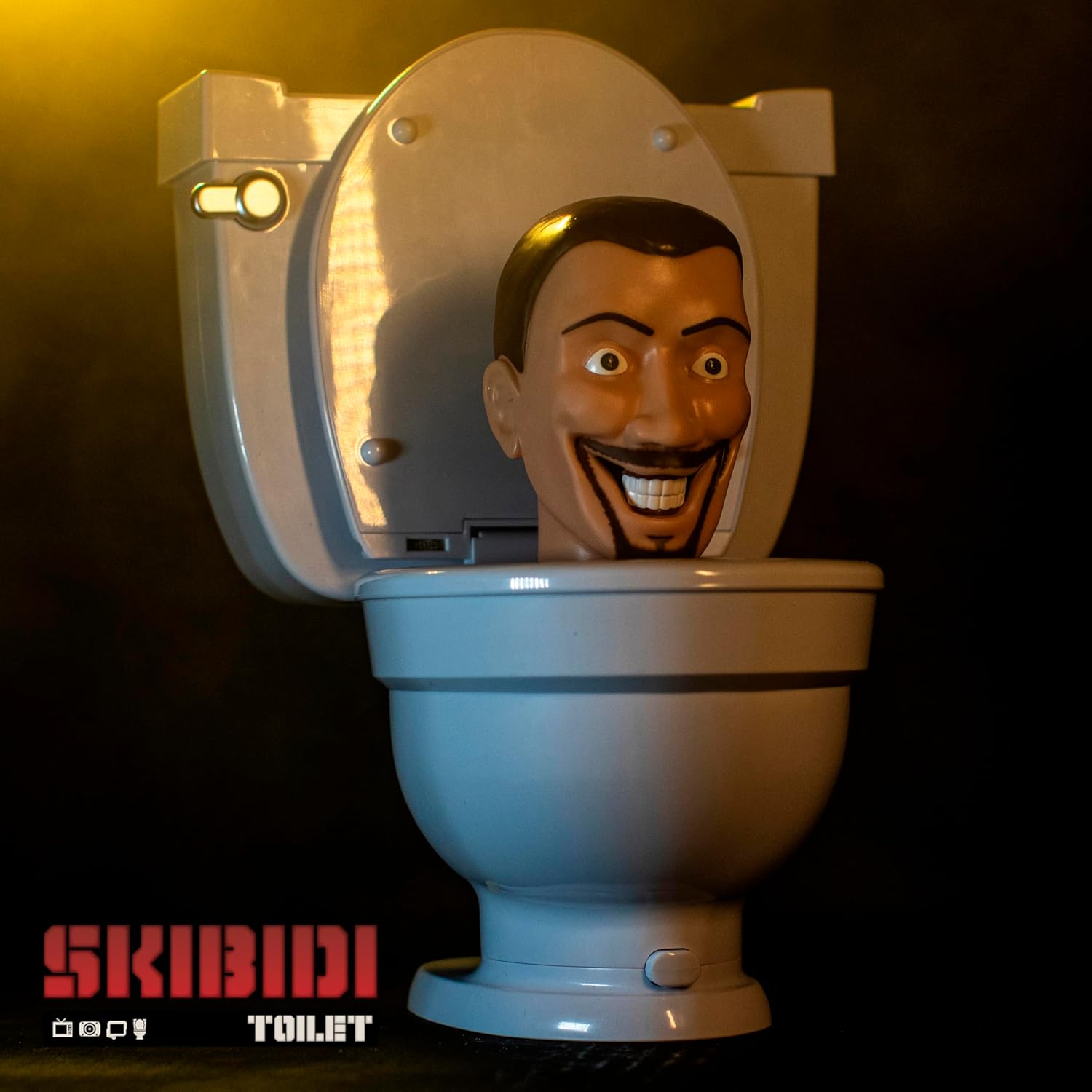 SKIBIDI TOILET Mystery Set, Collectible Action Figure Toy for Boys and Girls 13+, Spring-Loaded Pop-Up Head, Try-Me Flushing Sound, Interactive Surprise Figures, Tabletop Fun