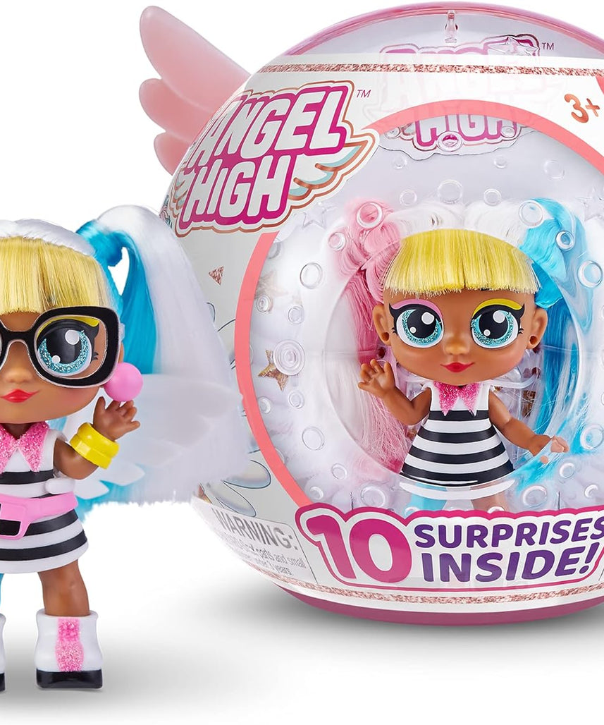 Zuru Angel High Series 1, Itty Bitty Prettys Hair Angel Surprise Pack, Fashion Doll Collectible, 10 Super Surprises, Non-Toxic Materials, Girls Toy, Dress-Up & Hair Styling Fun