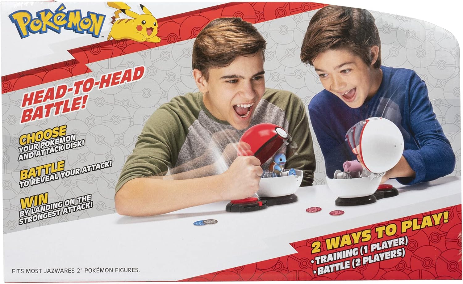 لعبة بوكيمون سربرايز أتاك باتل، سكويرتل ضد جيجليبف مع شخصيتين، كرتين بوكيمون، و6 أقراص هجوم - متعددة الألوان - PKW2506