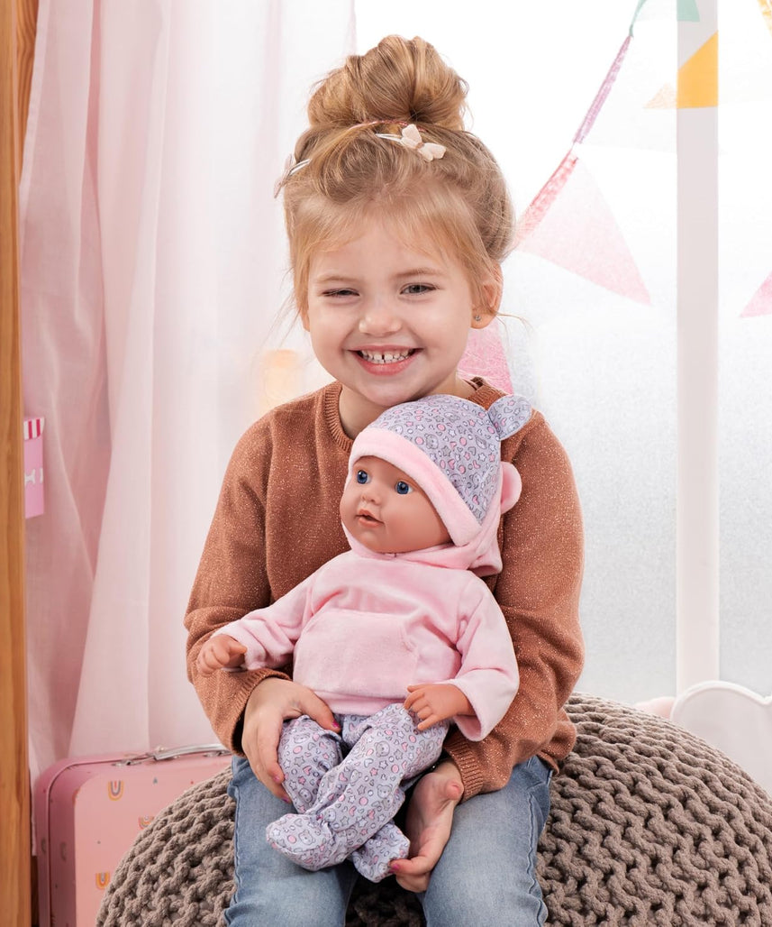 Bayer Design 93827AD Reborn Baby Doll Lifelike Realistic Dummy Bottle Blanket 38cm