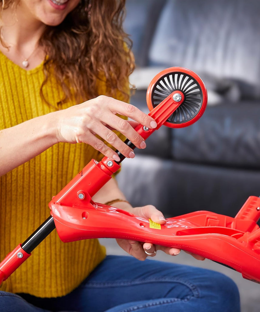 Mookie Scuttlebug Beetle Ride-On Trike with Foldable Frame and Caster Wheels, Indoor and Outdoor Push Bike for Toddlers, 1Y+ Years