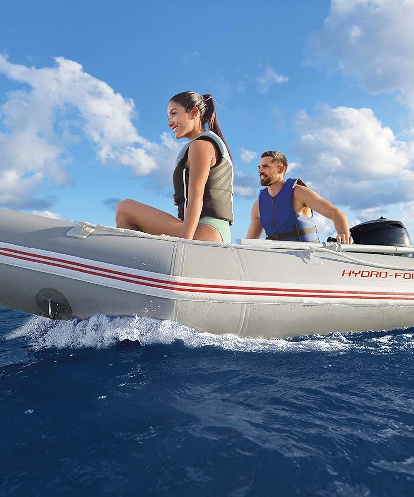 Bestway Caspian Pro Inflatable Boat 9'2" x 60" x 16.5" (2.80m x 1.52m x 42cm), Drop-Stitch Floor, Motor-Ready Transom – Ages 18+