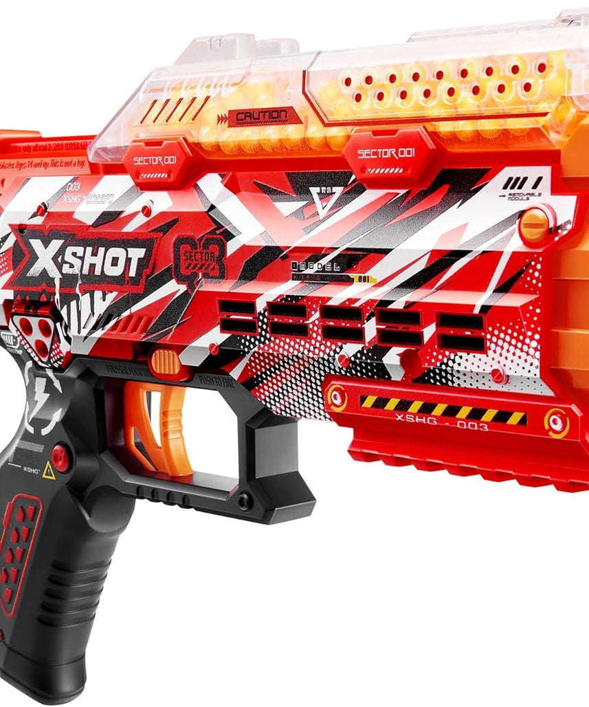 مسدس إكس شوت هايبر جل سيريز ١، ٣٠٠٠ جيليت، مسدس رغوة، زجاجة رذاذ، للأطفال والكبار، تنسيق حركة اليد والعين، ألعاب فيديو وألعاب خارجية، لا يحتاج إلى بطاريات