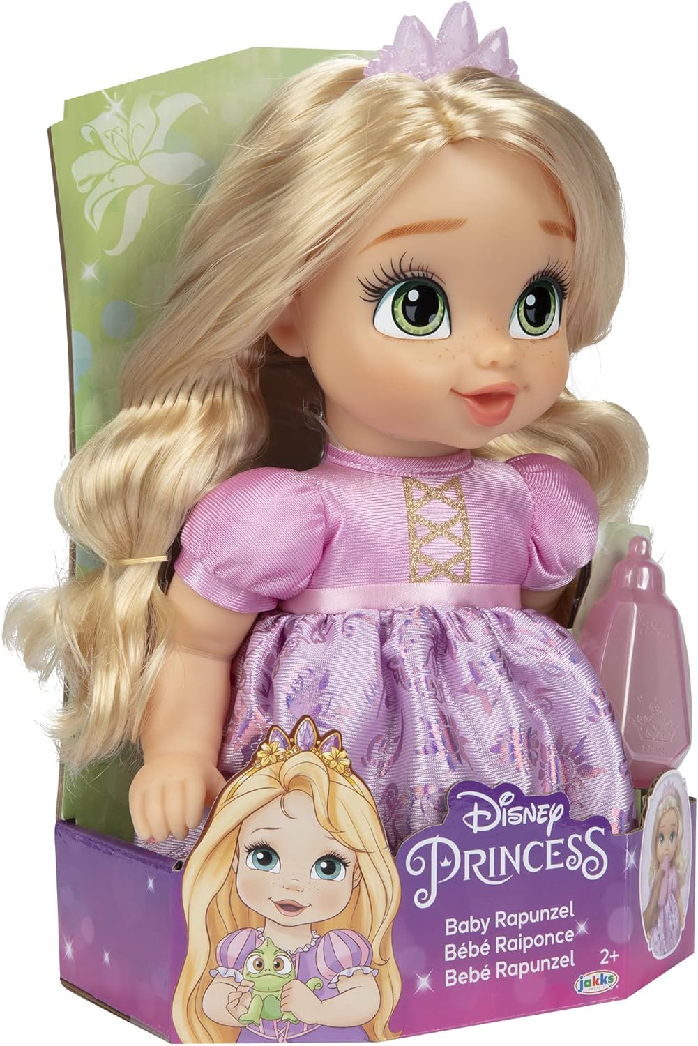 Disney Princess Rapunzel Baby Doll with Baby Bottle & Tiara