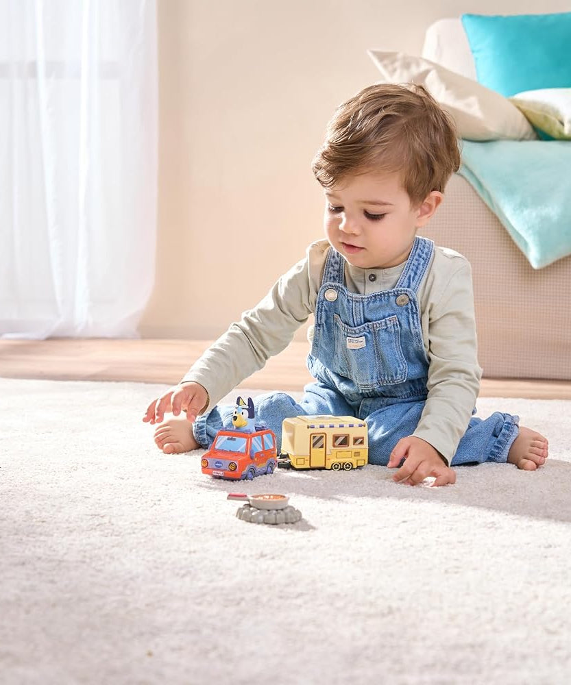 VTech Toot-Toot Drivers Bluey: Bluey Family Car & Caravan, English
