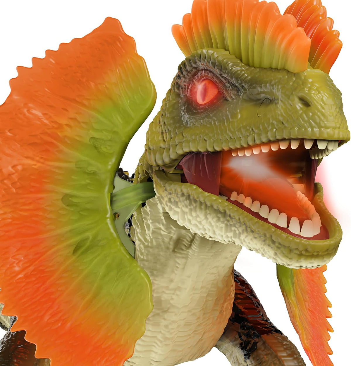 Terra by Battat RC Dilophosaurus, Remote Control Walking Dinosaur Toy with Lights and Sounds, Action Mode, 30.5 cm, Ages 5+