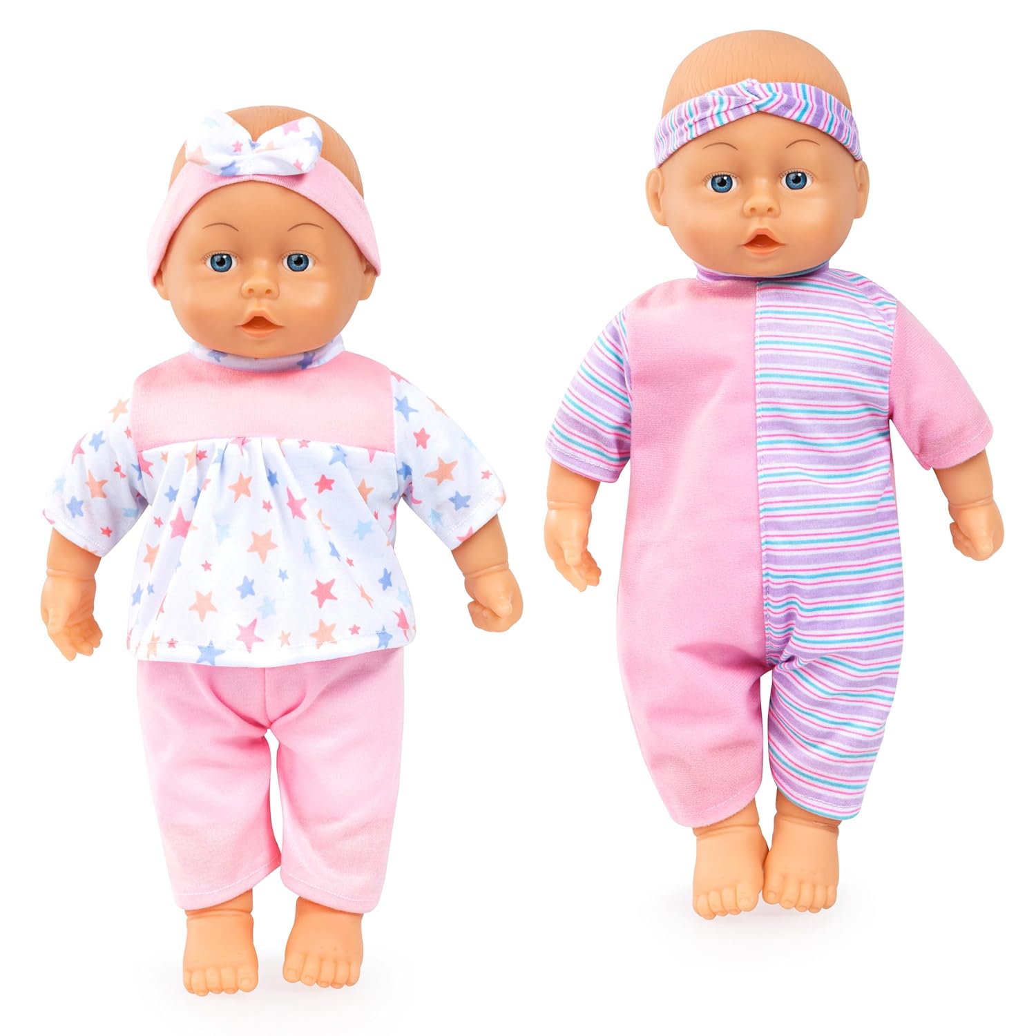 Bayer First Words Baby Doll 40cm with 24 Sounds, Soft Cuddly Talking Baby Doll Toy, Battery Operated Role Play Doll for Toddlers, 10M+ Months