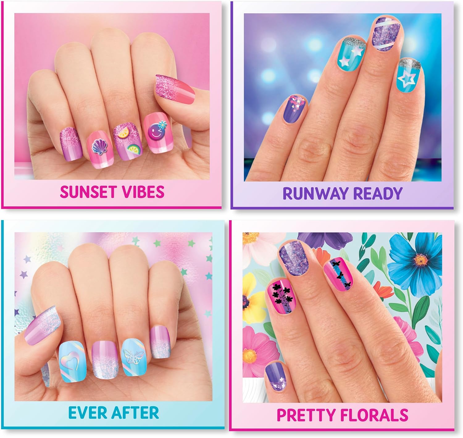 Shimmer N Sparkle Nail Art Studio 360° Spin Workstation with Dryer, Polishes, Stickers & Storage Drawers, Complete Nail Design Kit for Kids Ages 8+