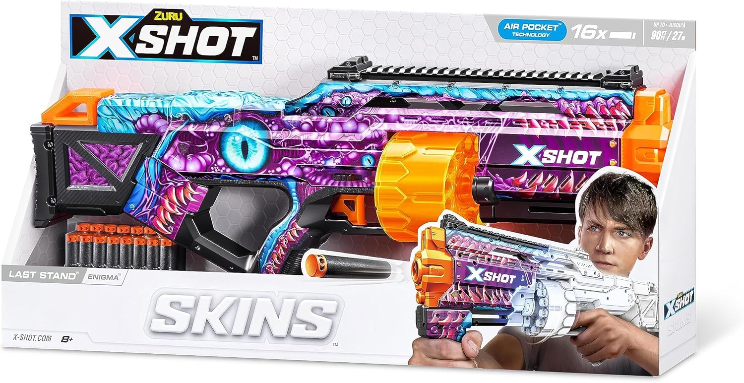 XSHOT Skins Last Stand Enigma, Blaster Design Toy Gun For Kids Teen Adults Boy & Girls, Aiming & Outdoor Games Gift For Kids Ages 8+