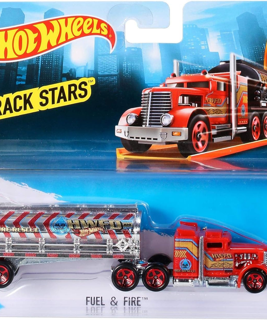 Hot Wheels Track Fleet 1:64 Scale Die-Cast Toy Vehicle, Works on Hot Wheels Tracks, Styles May Vary - Assorted