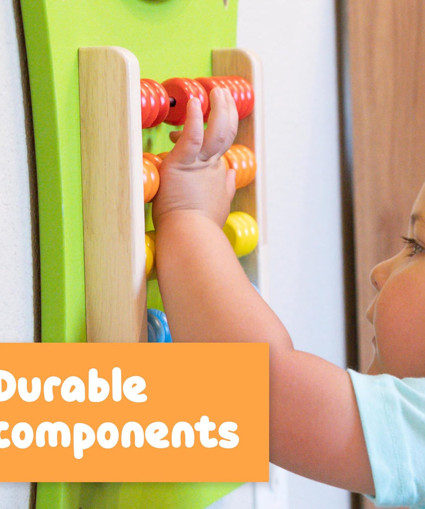 لوحة أنشطة فيجا أباكوس، لعبة حائط خشبية من مونتيسوري، أداة لتعلم الرياضيات والعد في المراحل المبكرة، تُنمّي المهارات الإدراكية والحركية الدقيقة، لعبة تعليمية صديقة للبيئة، للأولاد والبنات من عمر 18 شهرًا فما فوق