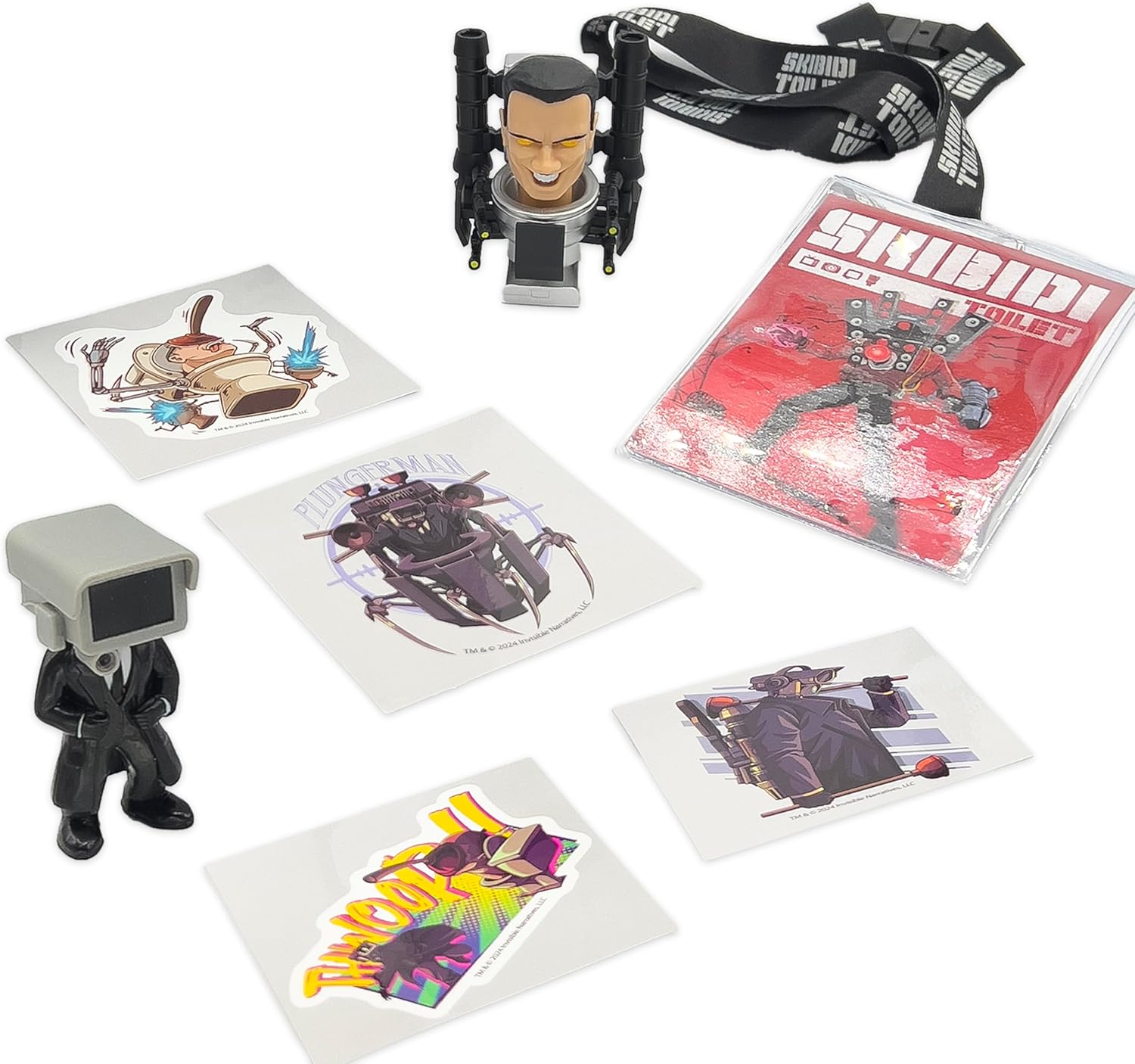 SKIBIDI TOILET Mystery Set, Collectible Action Figure Toy for Boys and Girls 13+, Spring-Loaded Pop-Up Head, Try-Me Flushing Sound, Interactive Surprise Figures, Tabletop Fun