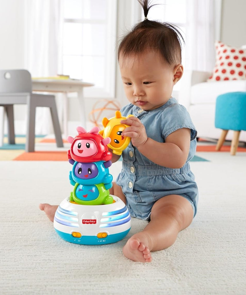 Fisher-Price Bright Beats Build A Beat Stacker Musical Learning Toy for Babies 6+ Months