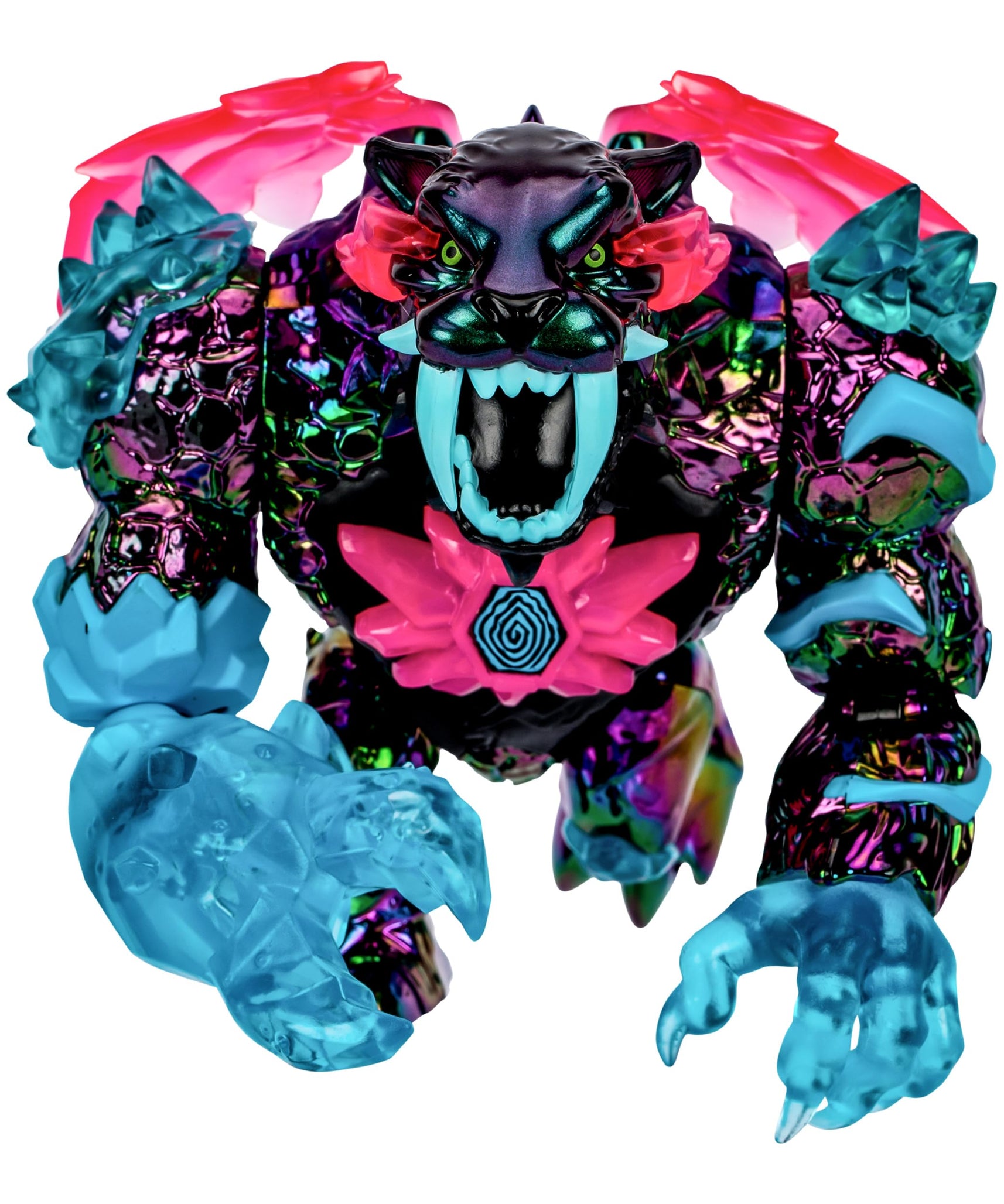 مجسم نيون بانثر من مستر بيست لاب W2، مقاس 6.5 بوصة مع 13 نقطة مفصلية، مطاردة غامضة نادرة، لعبة قابلة للتجميع للأطفال من سن 5 سنوات فما فوق