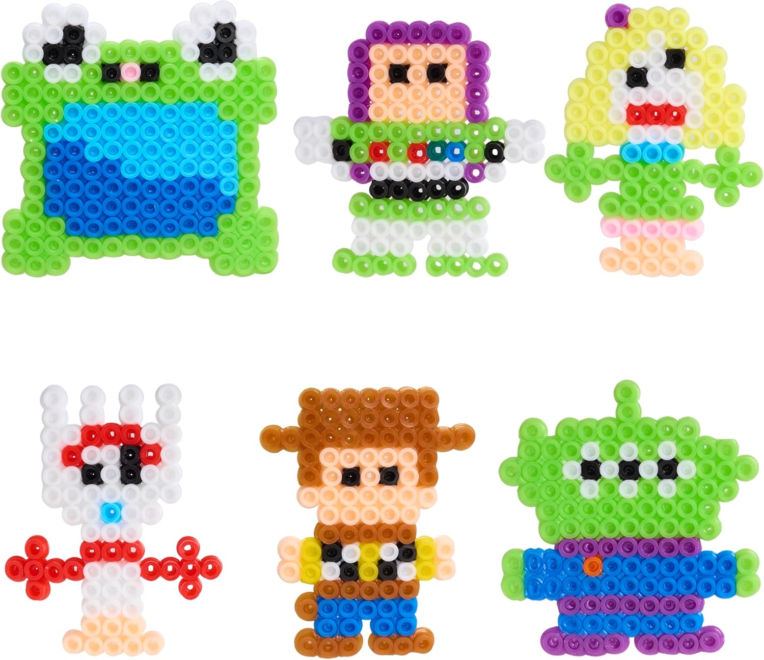Disney Pixar Toy Story 5 Pixel Art DIY Craft Kit for Kids, 800 Fuse Beads Activity Set with Character Bag Clips, Creative Arts and Crafts Toy Ages 6+