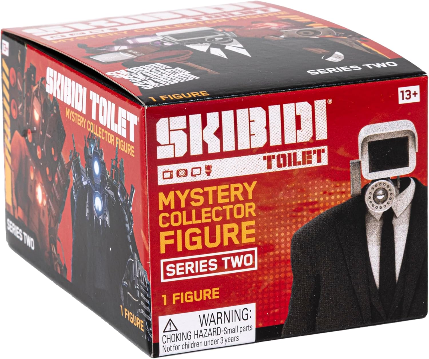 Skibidi Toilet Mystery Figure Series 2 Blind Box, Official Collectible Action Figure, Assorted Characters, Surprise Unboxing Toy for Kids 13+