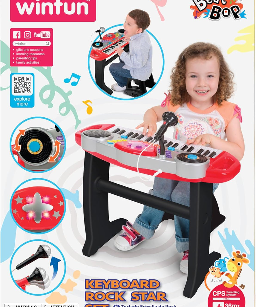 Winfun Keyboard Rock Star Set Interactive Toy