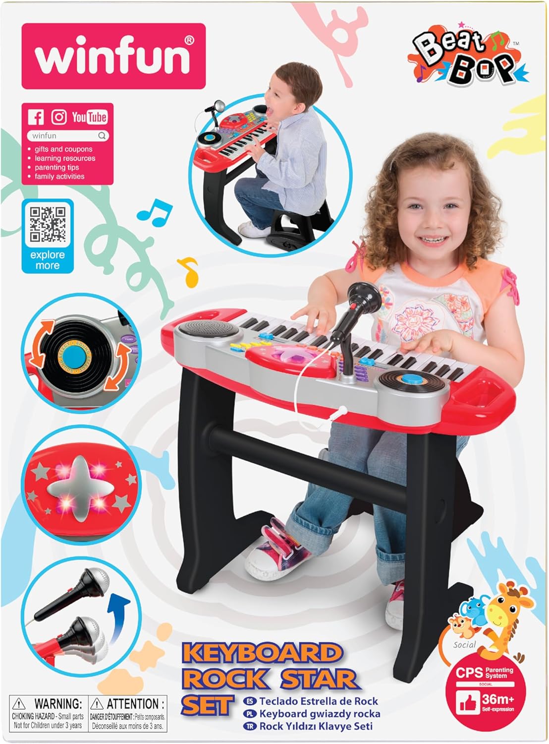 Winfun Keyboard Rock Star Set Interactive Toy