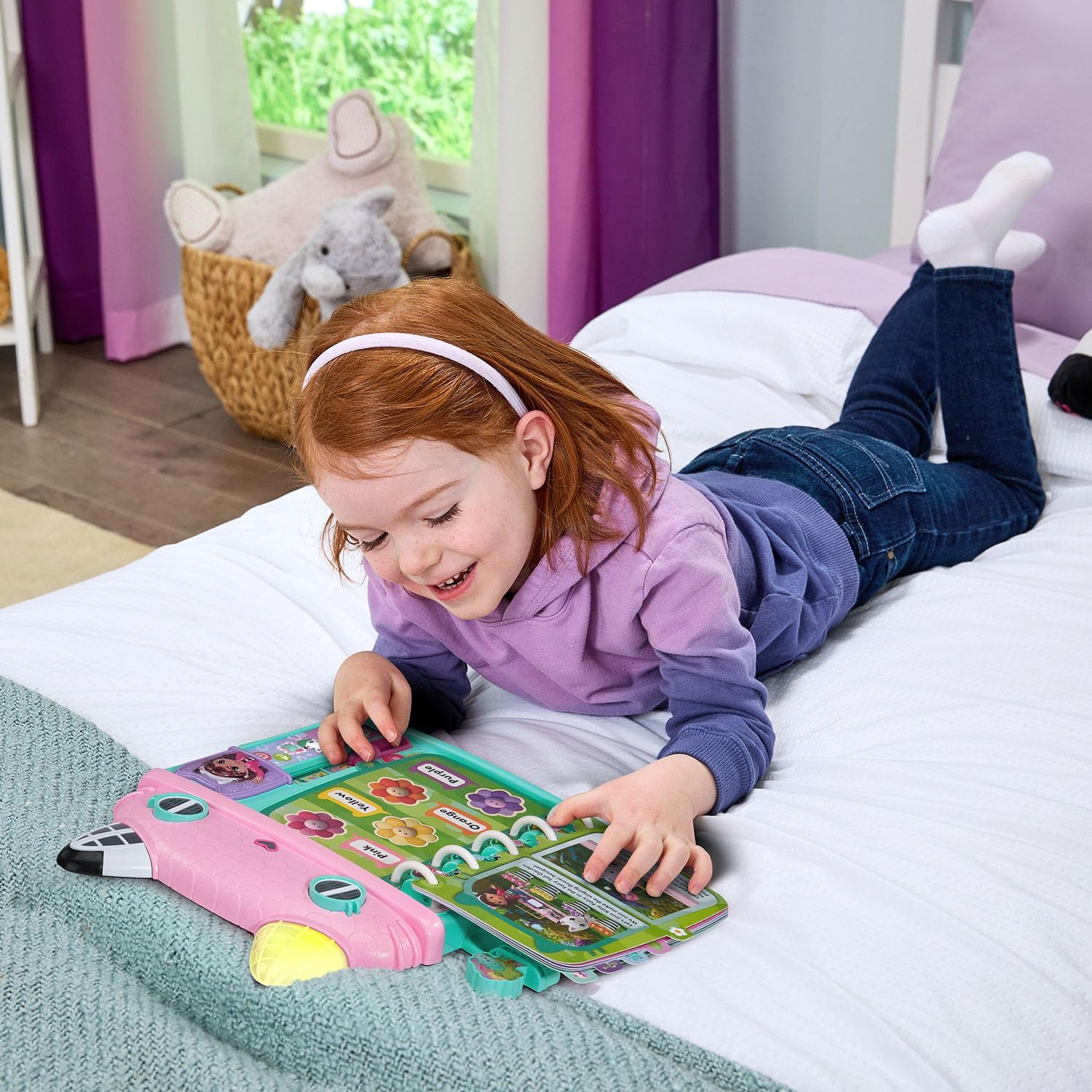 VTech Gabby’s Dollhouse Cat-a-Vator Discovery Book – Interactive Learning Toy for Kids 3+ Years