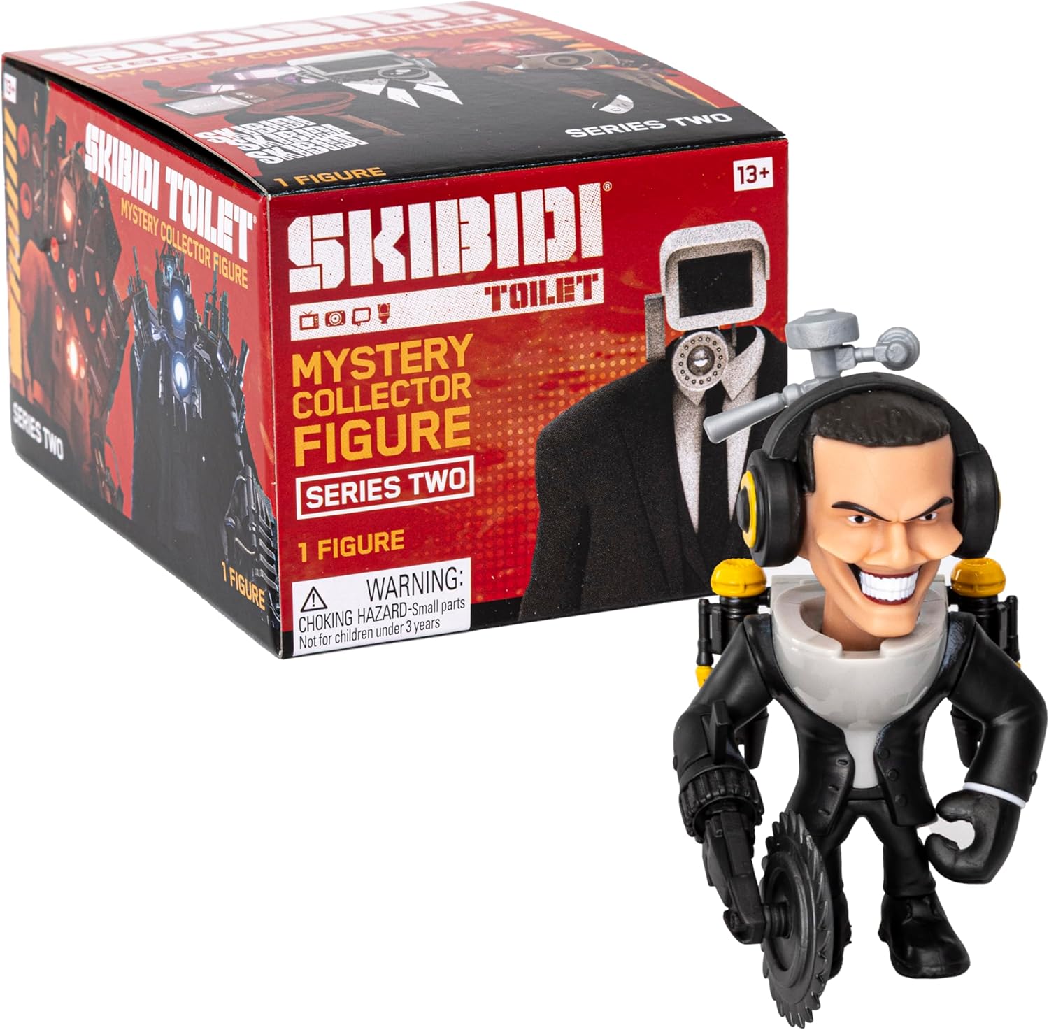 Skibidi Toilet Mystery Figure Series 2 Blind Box, Official Collectible Action Figure, Assorted Characters, Surprise Unboxing Toy for Kids 13+