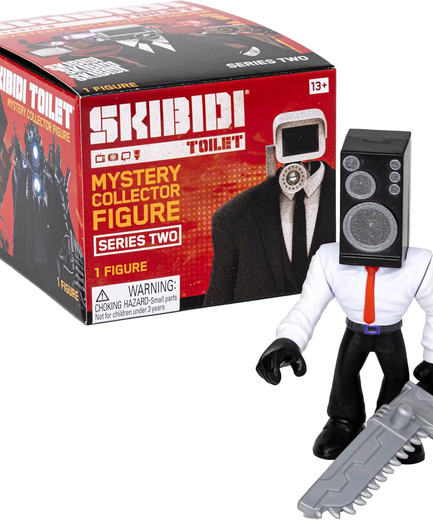 Skibidi Toilet Mystery Figure Series 2 Blind Box, Official Collectible Action Figure, Assorted Characters, Surprise Unboxing Toy for Kids 13+
