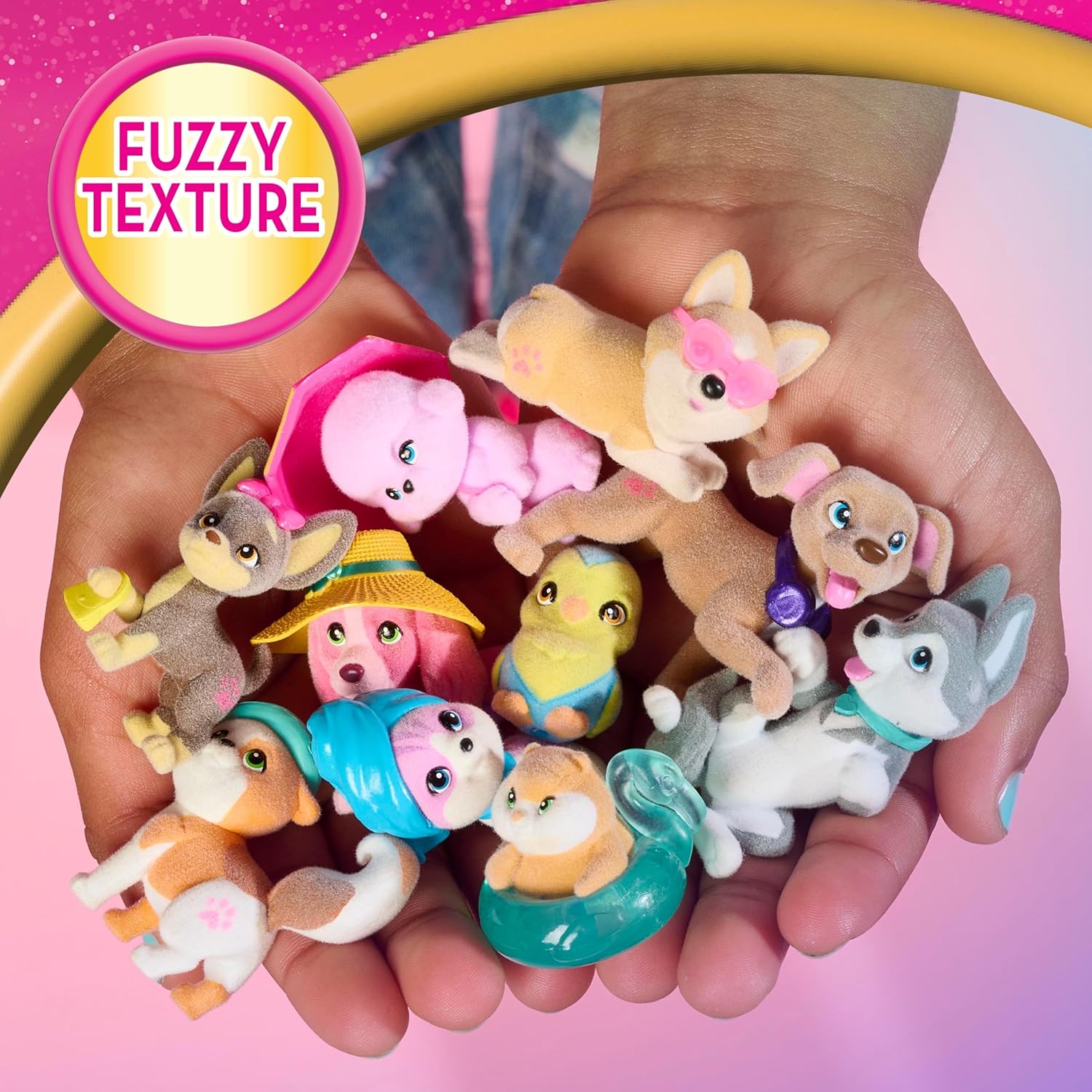 Barbie Pet Mini Collectible Figures, 1.5-inch Animal Figurines, Kids Toys for Ages 3 Up by Just Play