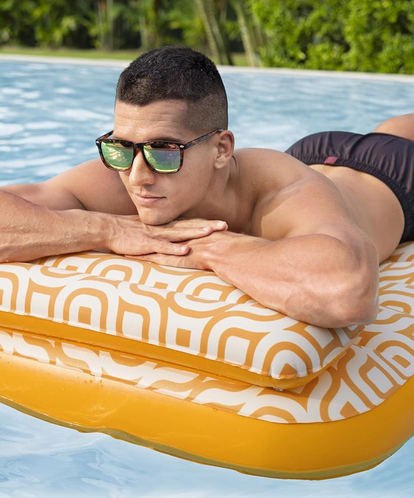 Bestway Airmat Deluxe Floating Mat 183x84cm, Outdoor & Indoor Relaxation & Play, Luxury Lounges & Floats
