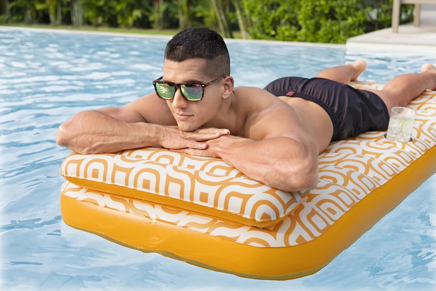 Bestway Airmat Deluxe Floating Mat 183x84cm, Outdoor & Indoor Relaxation & Play, Luxury Lounges & Floats