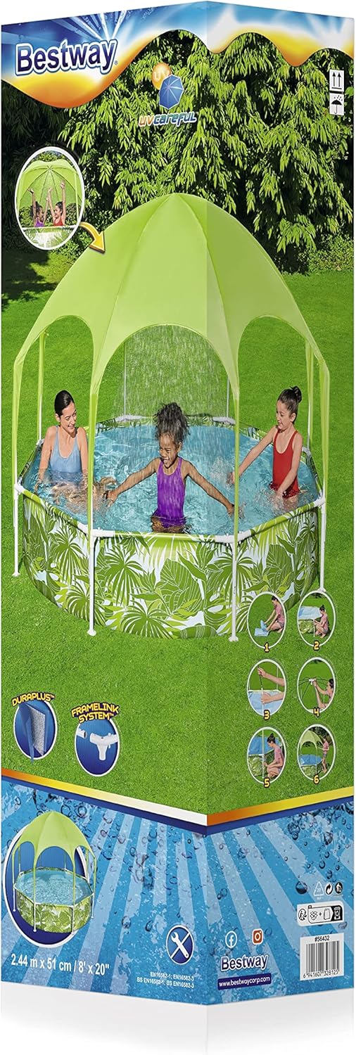 Bestway Splash-in-Shade Play Pool 8' x 20"/2.44m x 51cm