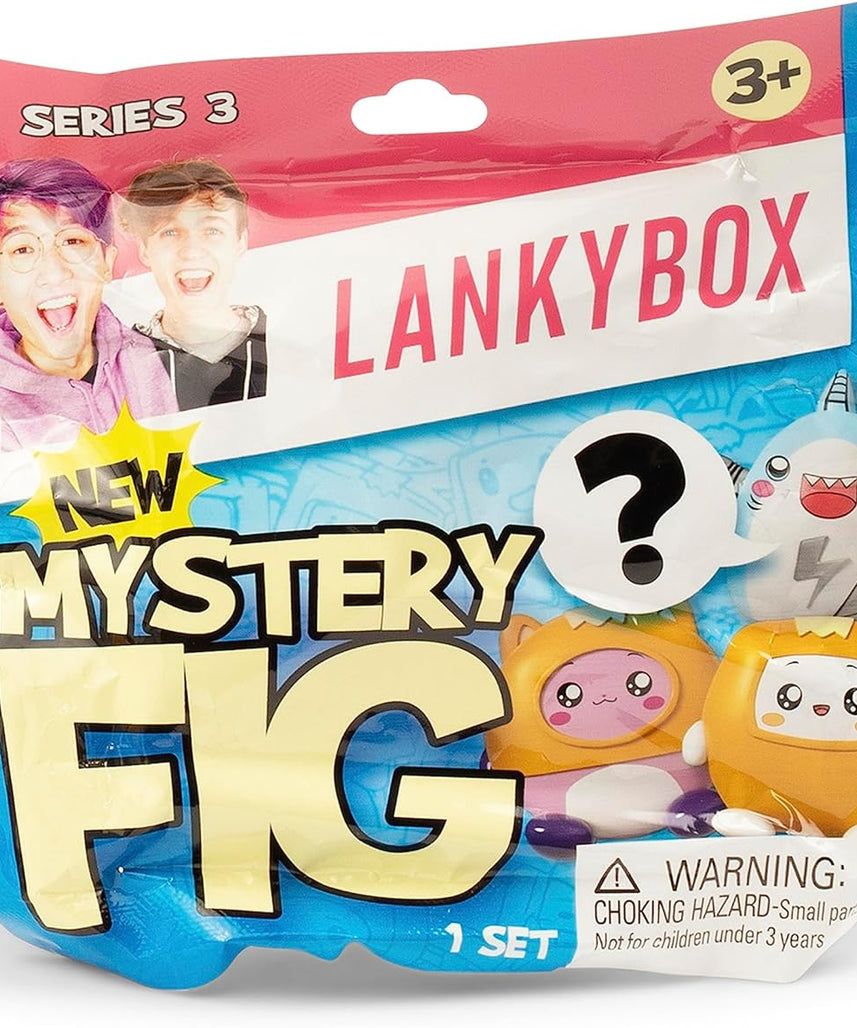 LankyBox Mini Mystery Figures Party Pack, Series 3, 24 Collectible Blind Box Mini Figures, Glow-in-the-Dark Editions, Officially Licensed LankyBox Merch