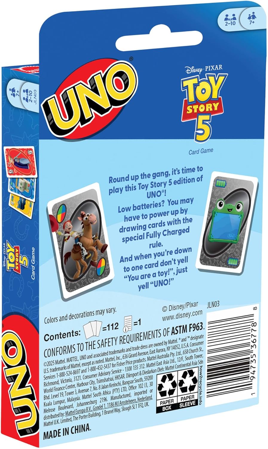 UNO Toy Story 5