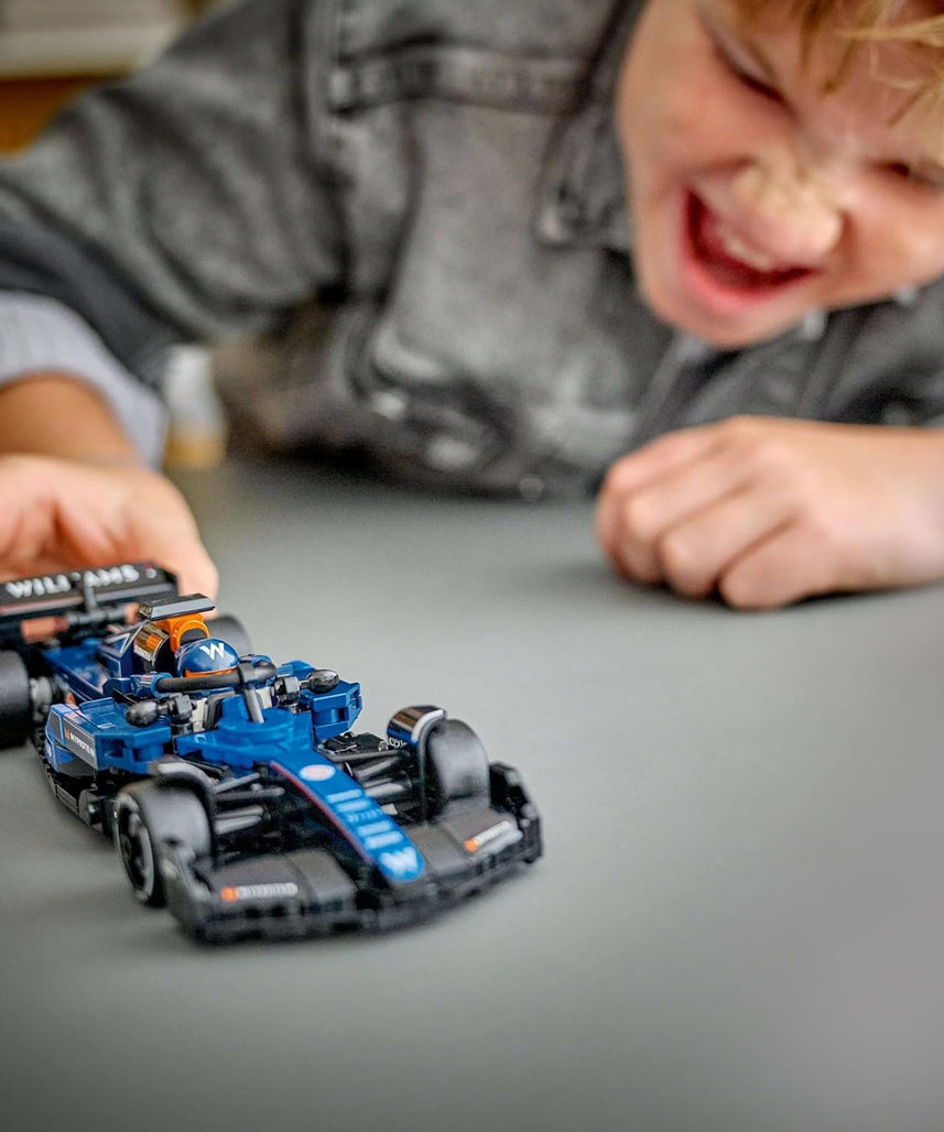 LEGO Speed Champions Williams Racing FW46 F1 Race Car Toy with a Collectible Formula 1 Driver Minifigure - Model Kits for 10+ Year Old Boys & Girls or Adult Motorsport Fans 77249