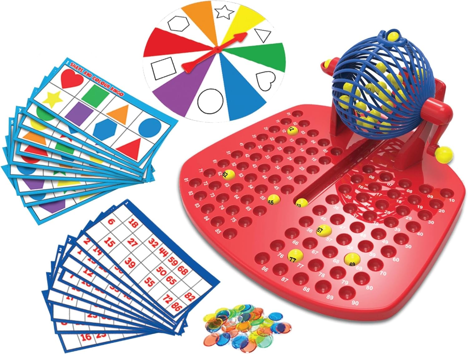 Ambassador Colours and Shapes Bingo Game for Kids, Educational Fun, Ages 3+