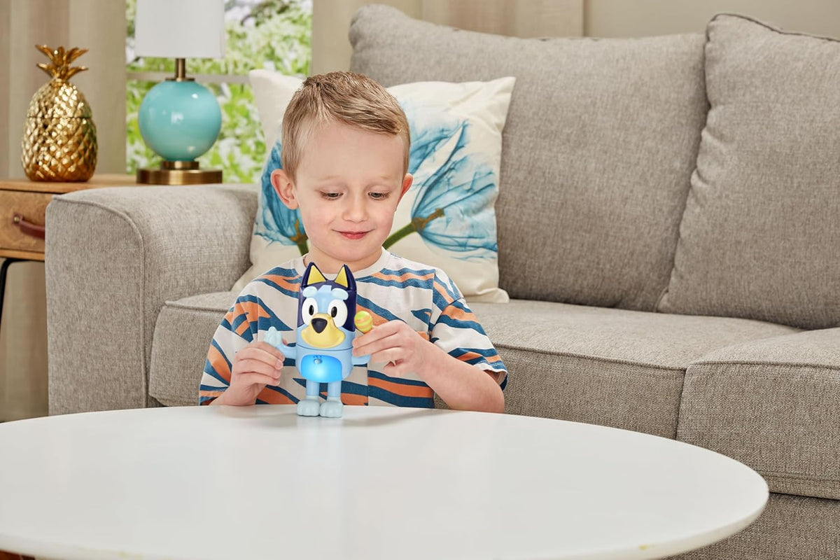 VTech Shake It Bluey Interactive Toddler Toy with Music, Sounds and Phrases from TV Show, Educational Play, Follow Me Memory Game, Motor Skill Development, Learning Toy, Ideal Gift for Kids Ages 3-5, Blue